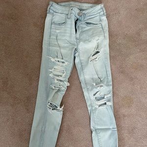 American Eagle Light Denim Skinny Jeans